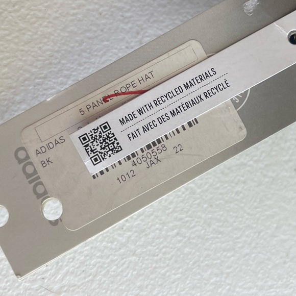 Adidas golf nwt 5 panel rope hat black white cap - Picture 3 of 6